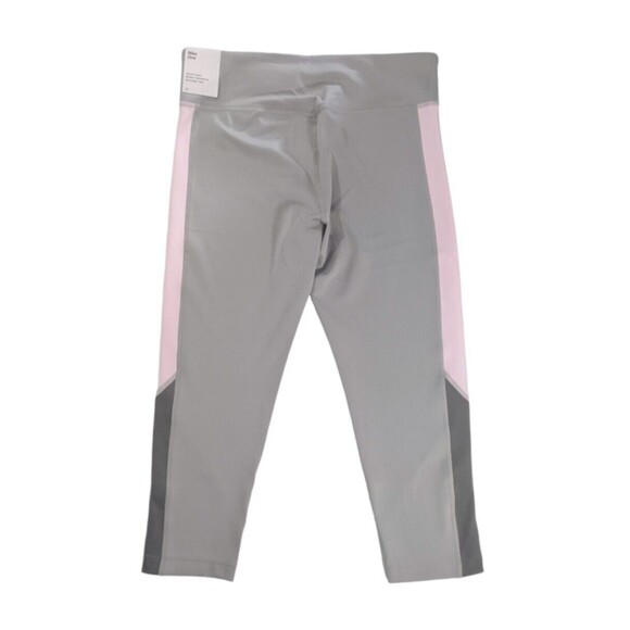 NIKE Capri Leggings Girls L+ New Dri-FIT One Kids Grey High Waist Athletic NWT - Picture 2 of 9